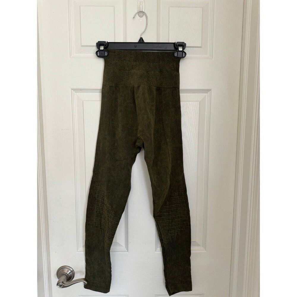 Army green leggings (no size) - Picture 2 of 3